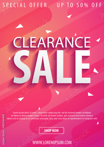 Sale poster or Flyer design. Discount background for the online store, shop, promotional leaflet, poster, banner. Vector illustration.