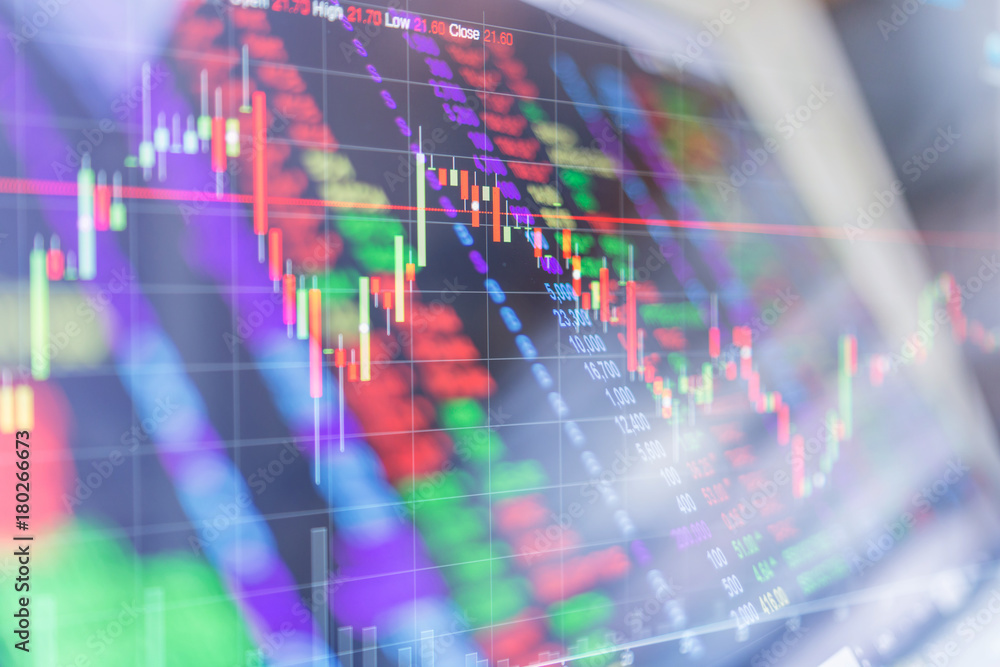 Candle stick graph chart of stock market investment trading Candle stick graph chart of stock market investment trading