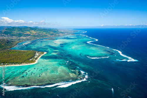 Aerial view of Mauritius island © Myroslava