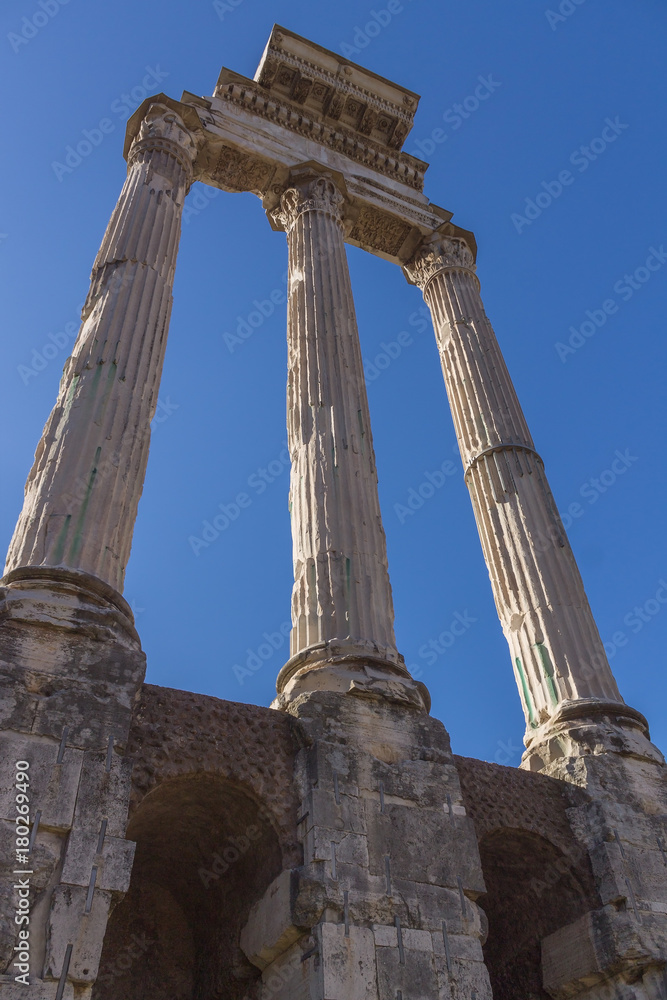 Ancient roman ruins at Roman Forum