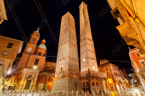 Bologna. The falling towers. photo