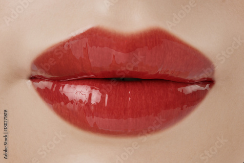 Sensual red lips