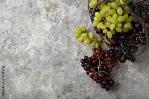 Loft food background with grapes