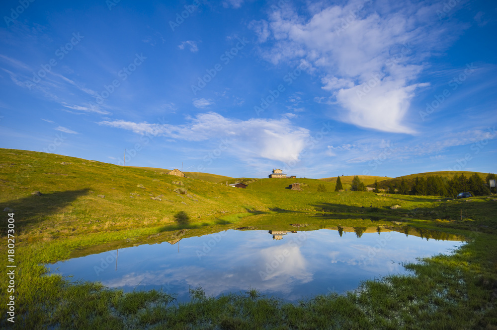 Amazing lake with forest landscape in Monte Avaro-Alpi Orobie Amazing lake with forest landscape in Monte Avaro-Alpi Orobie