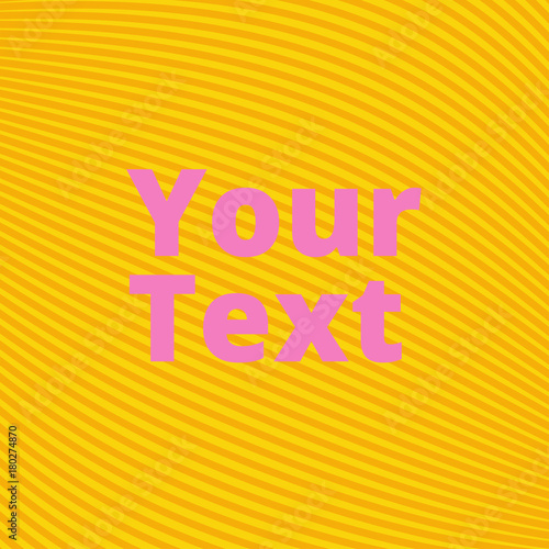 Yellow background of lines and waves. Minimal Vector covers design. Colorful halftone gradient. Poster and postcard template.