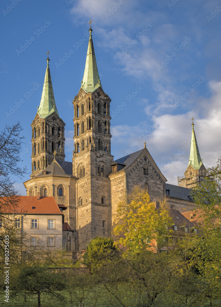 Bamberg Dom historisch Herbst
