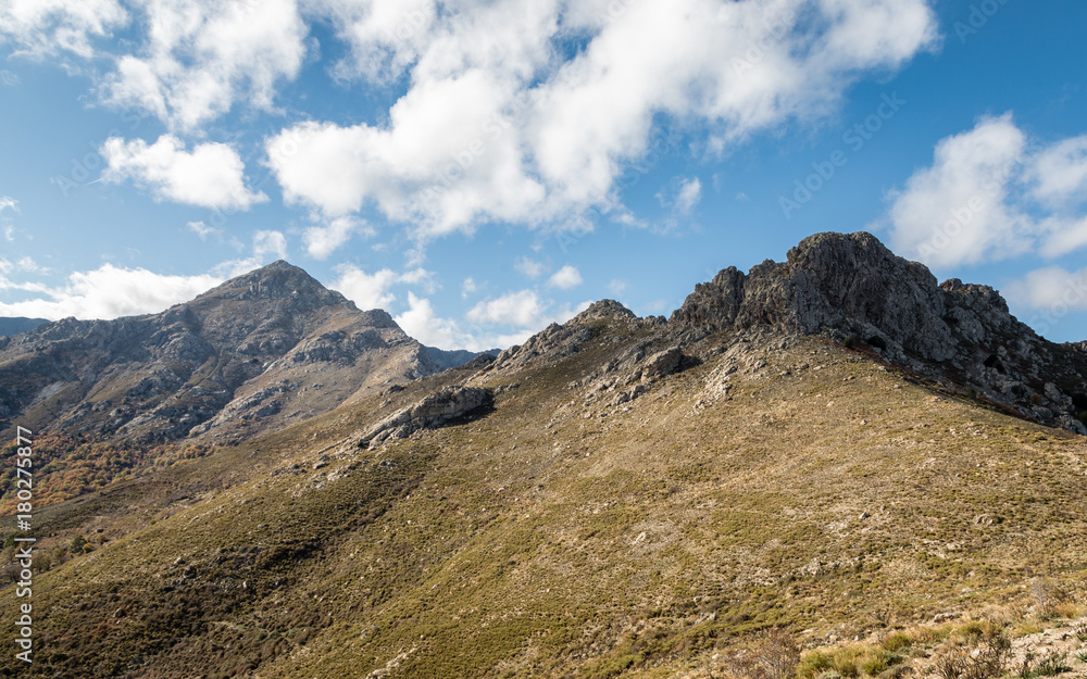 Monte Tolu and Monte Parteo in the Balagne region of Corsica Monte Tolu and Monte Parteo in the Balagne region of Corsica