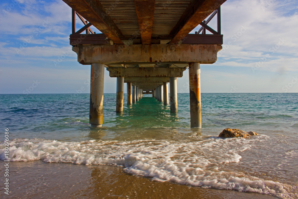 Bridge. Under the bridge. Costa del Sol, Andalusia, Spain. Bridge. Under the bridge. Costa del Sol, Andalusia, Spain.