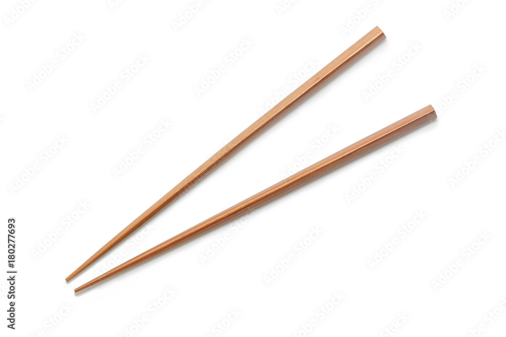 Wooden Chopsticks isolated on white background. Asian Food Chopsticks Wooden Chopsticks isolated on white background. Asian Food Chopsticks