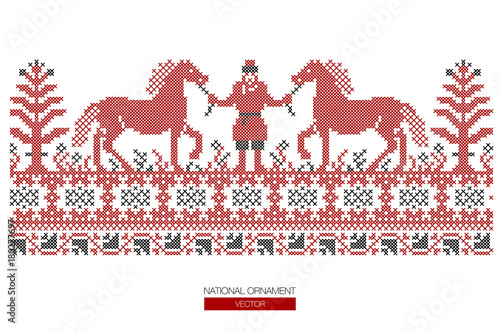 national ornament background