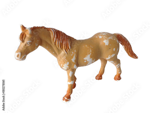Old plastic horse toy