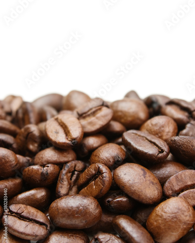 сoffee beans isolated on white background