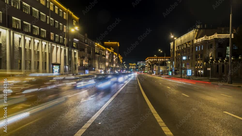 time lapse video of night traffic on urban thoroughfare time lapse video of night traffic on urban thoroughfare