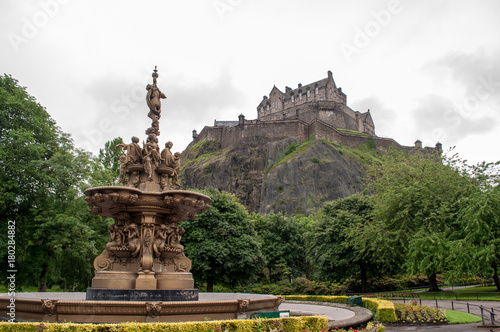 View of the Edinburgh Castle in Scotland