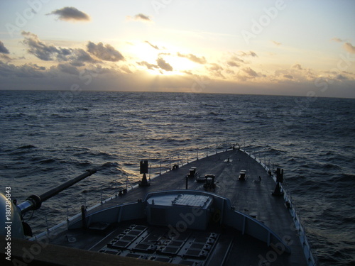 Naval sunset