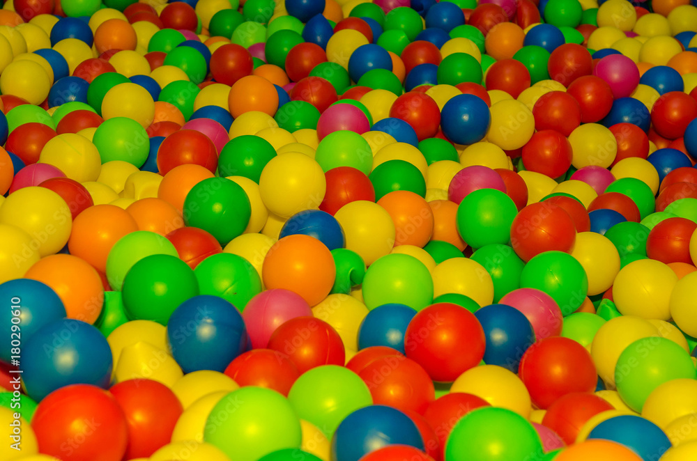 multi-colored balls on the playground multi-colored balls on the playground