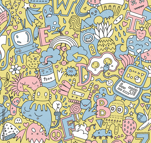 detailed doodle pattern