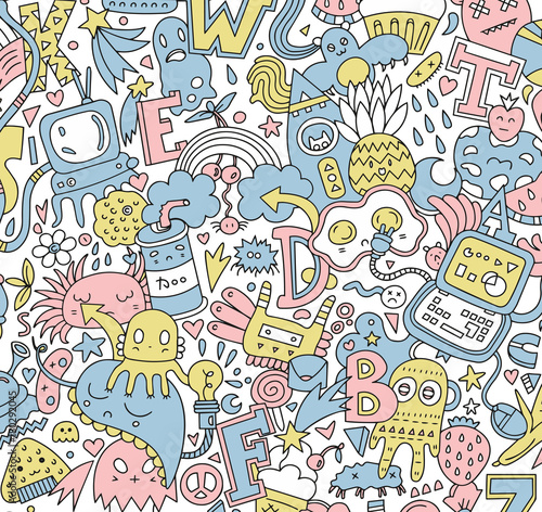 detailed doodle pattern
