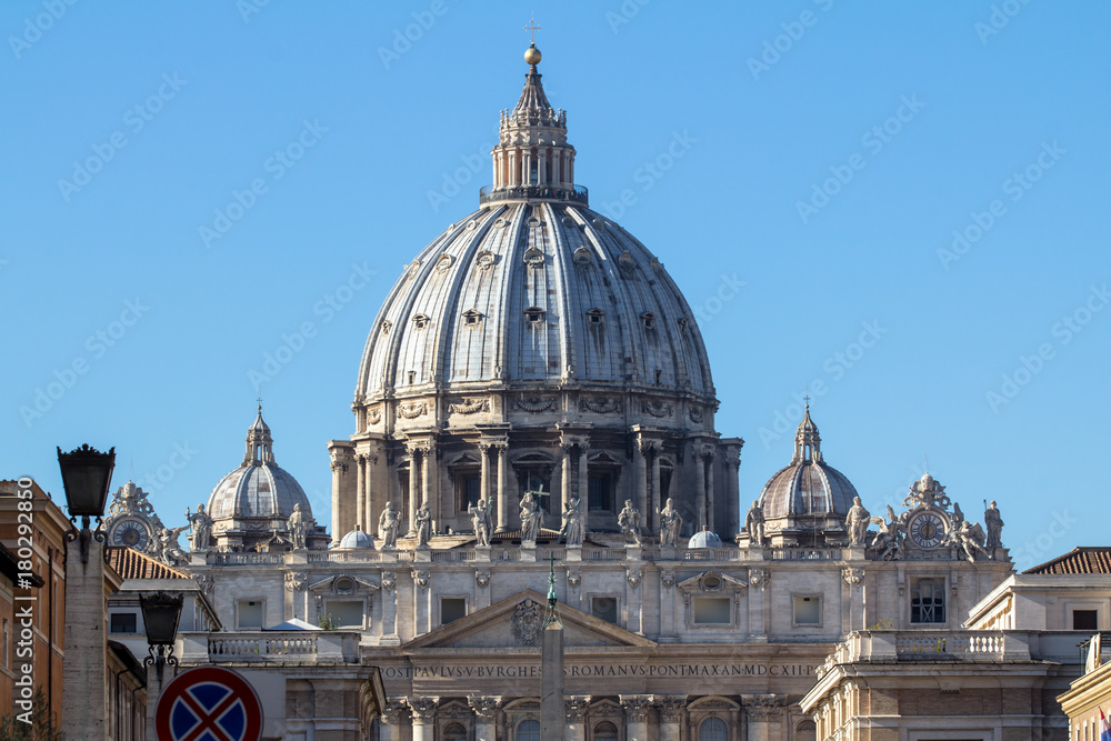 St. Peter's Basilica, Vatican City, Italy.