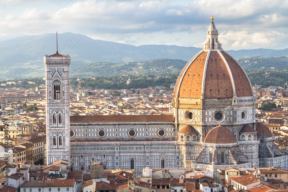 View of the Basilica di Santa Maria del Fiore in Florence, Tuscany, Italy
