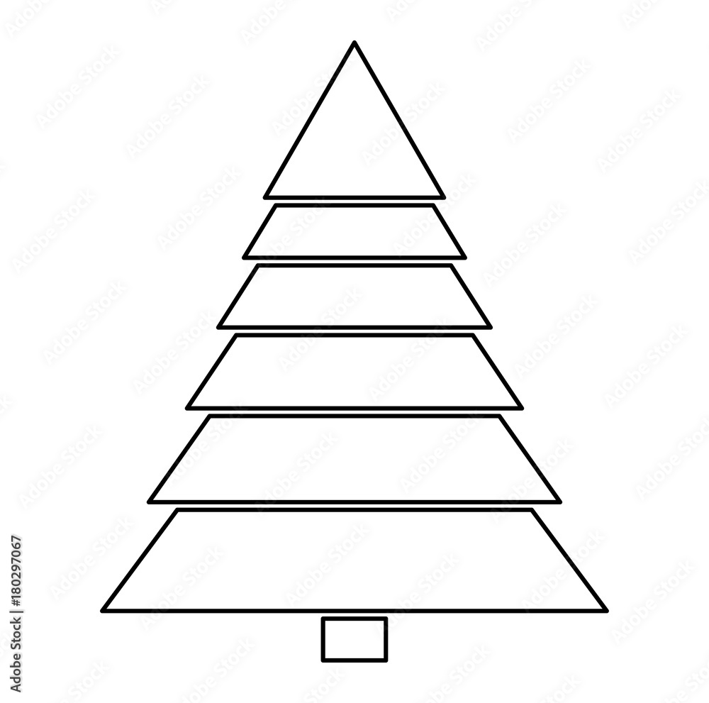 christmas tree silhouette isolated on white background christmas tree silhouette isolated on white background