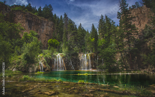 Serene Hanging Lake Waterfalls photo
