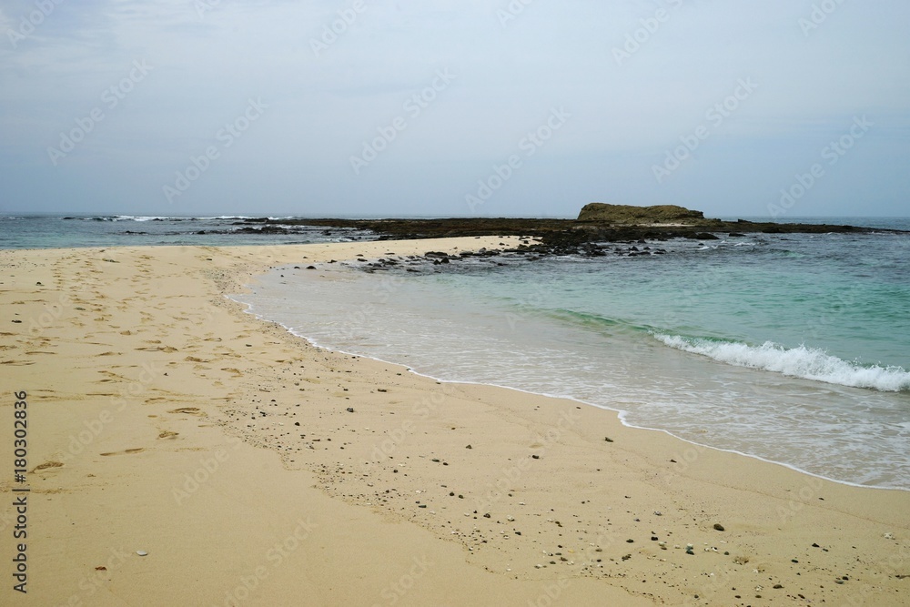 Sand beach of Isla Bajo Boyarena, San Miguel, Panama