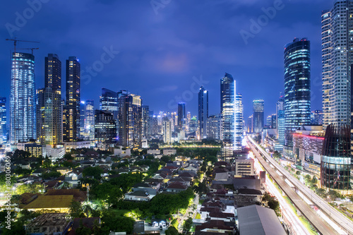 Beautiful cityscape in Kuningan CBD Jakarta © Creativa Images