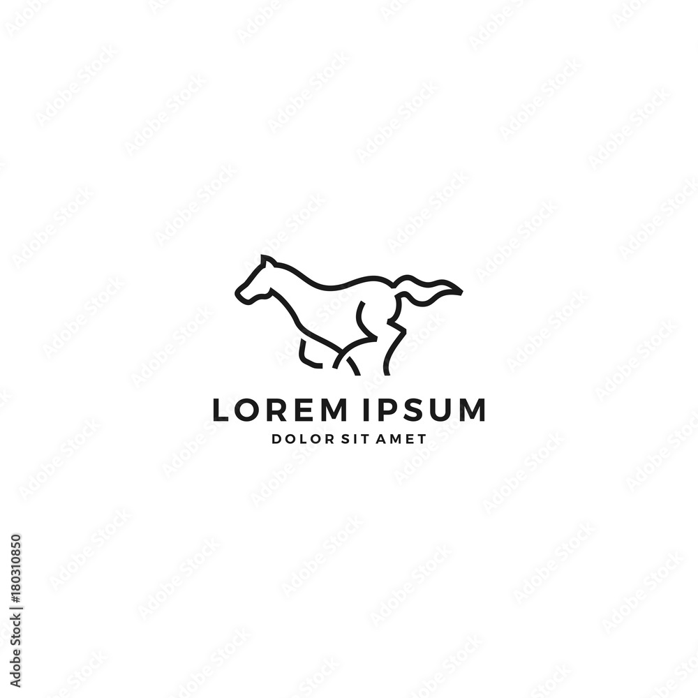 running horse logo vector running horse logo vector