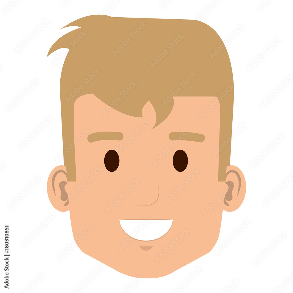young man head avatar character vector illustration design young man head avatar character vector illustration design