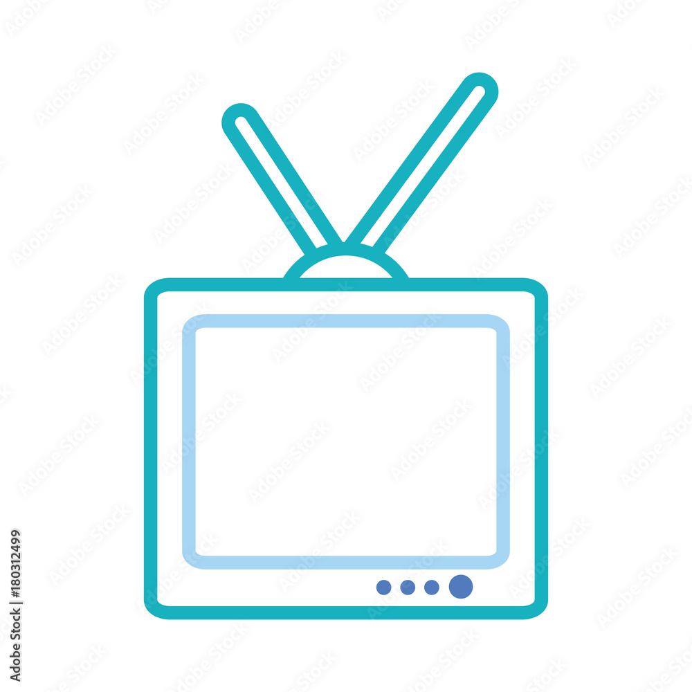 retro television icon over white background vector illustration retro television icon over white background vector illustration