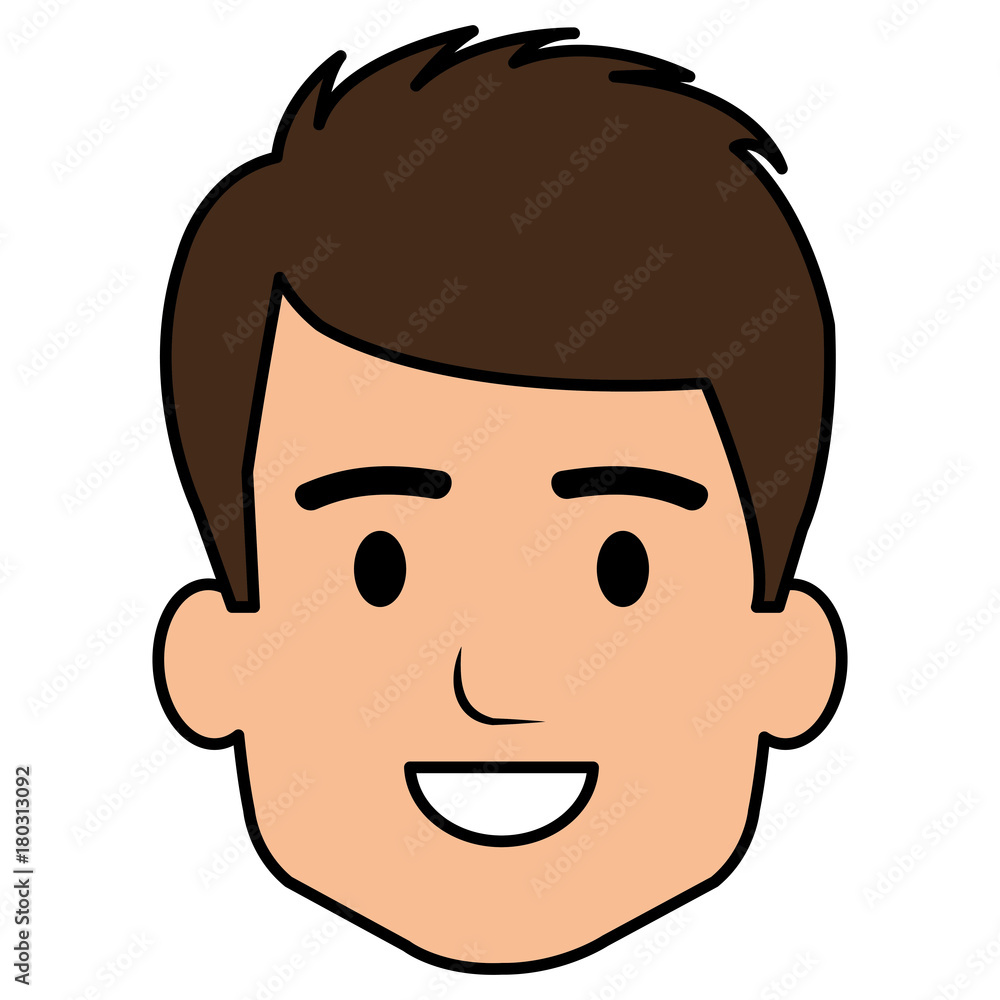 young man head avatar character vector illustration design young man head avatar character vector illustration design