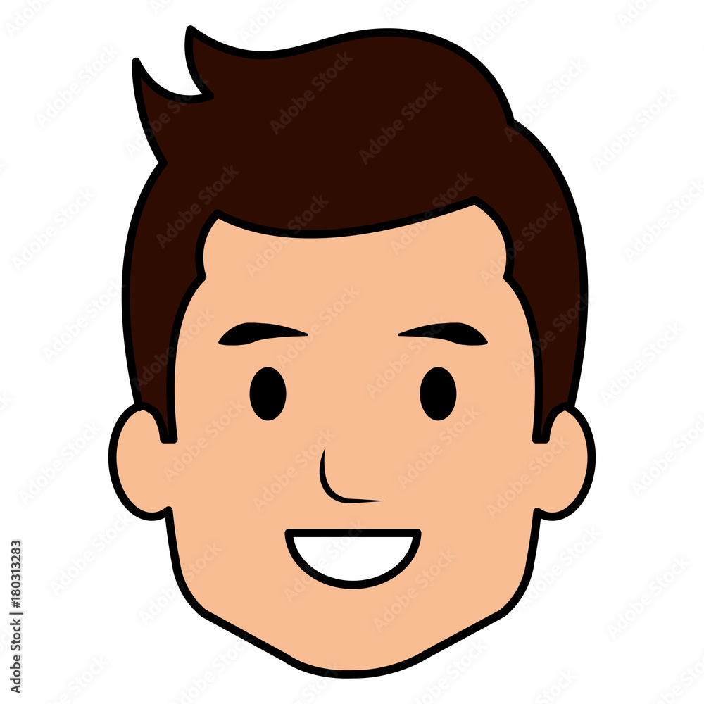 young man head avatar character vector illustration design young man head avatar character vector illustration design