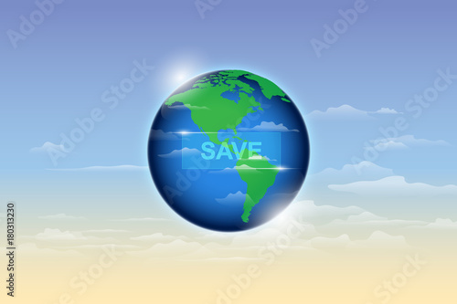 save the earth  ecology concept