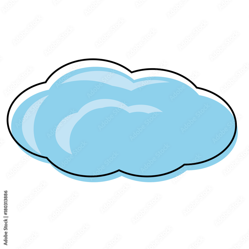 cloud icon over white background vector illustration cloud icon over white background vector illustration