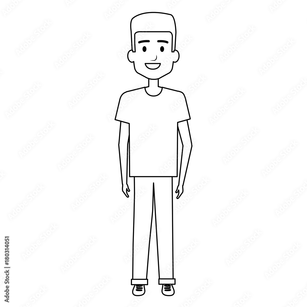 young man avatar character vector illustration design young man avatar character vector illustration design