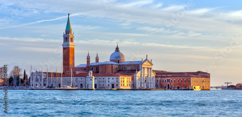View of San Giorgio Maggiore church, Venice, Italy.