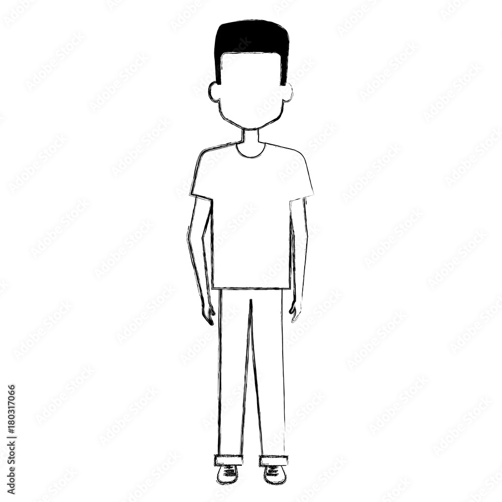 young man avatar character vector illustration design young man avatar character vector illustration design