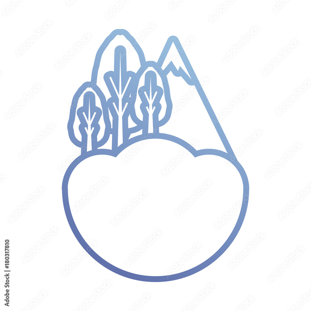 trees and alps icon over white background vector illustration trees and alps icon over white background vector illustration