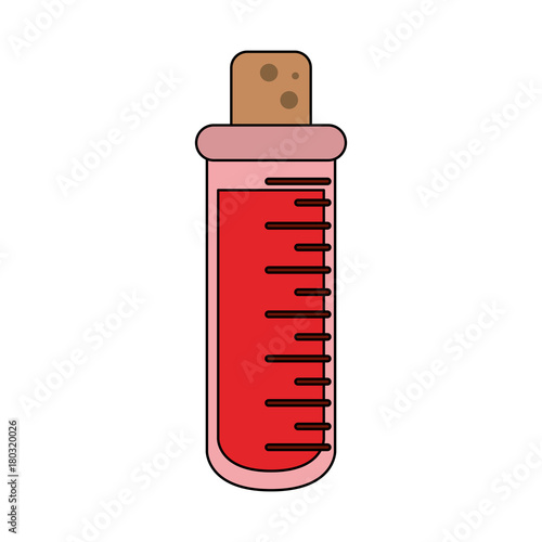Medical test tube icon vector illustration graphic design