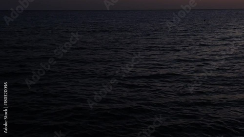 Sea waves at the evening time photo