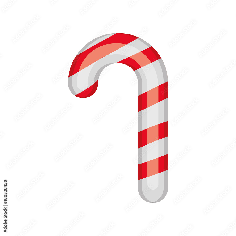christmas stick icon over white background vector illustration christmas stick icon over white background vector illustration