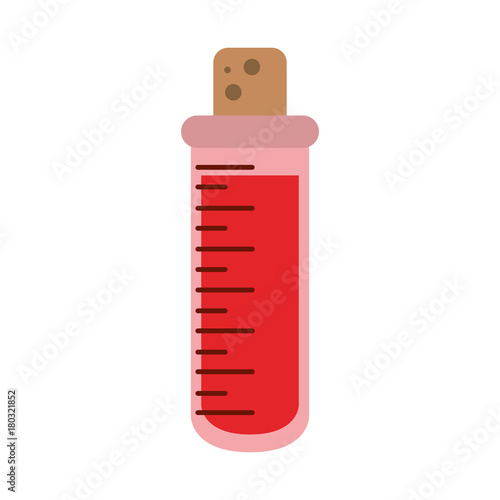 Medical test tube icon vector illustration graphic design