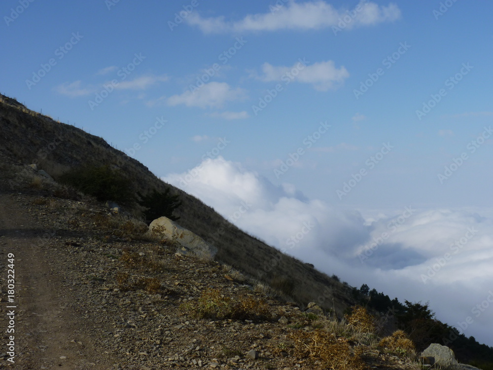 Fototapeta premium Greant views on the top of mount Jabalcuz, Andalucía (Spain)