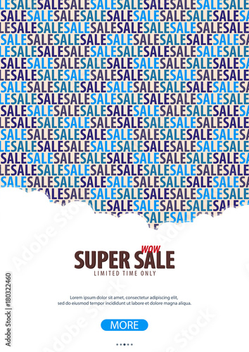 Sale poster or Flyer design. Discount background for the online store, shop, promotional leaflet, poster, banner. Vector illustration.