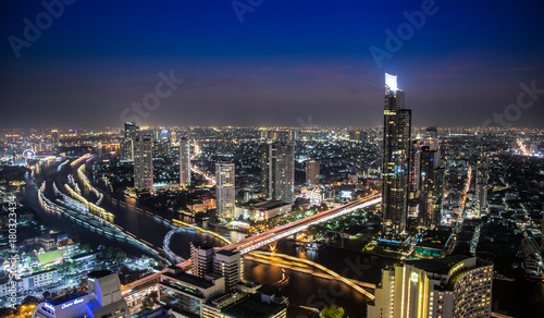 Views of Bangkok by night