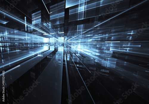 Wallpaper Mural Fractal art - computer image, technological background Torontodigital.ca