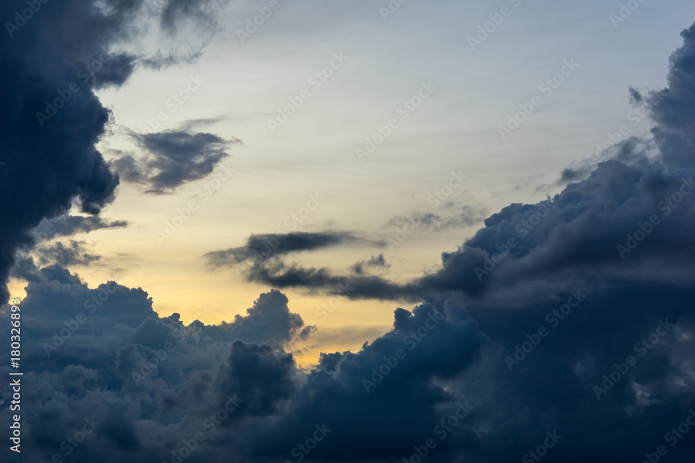 cloud on the sky at morning