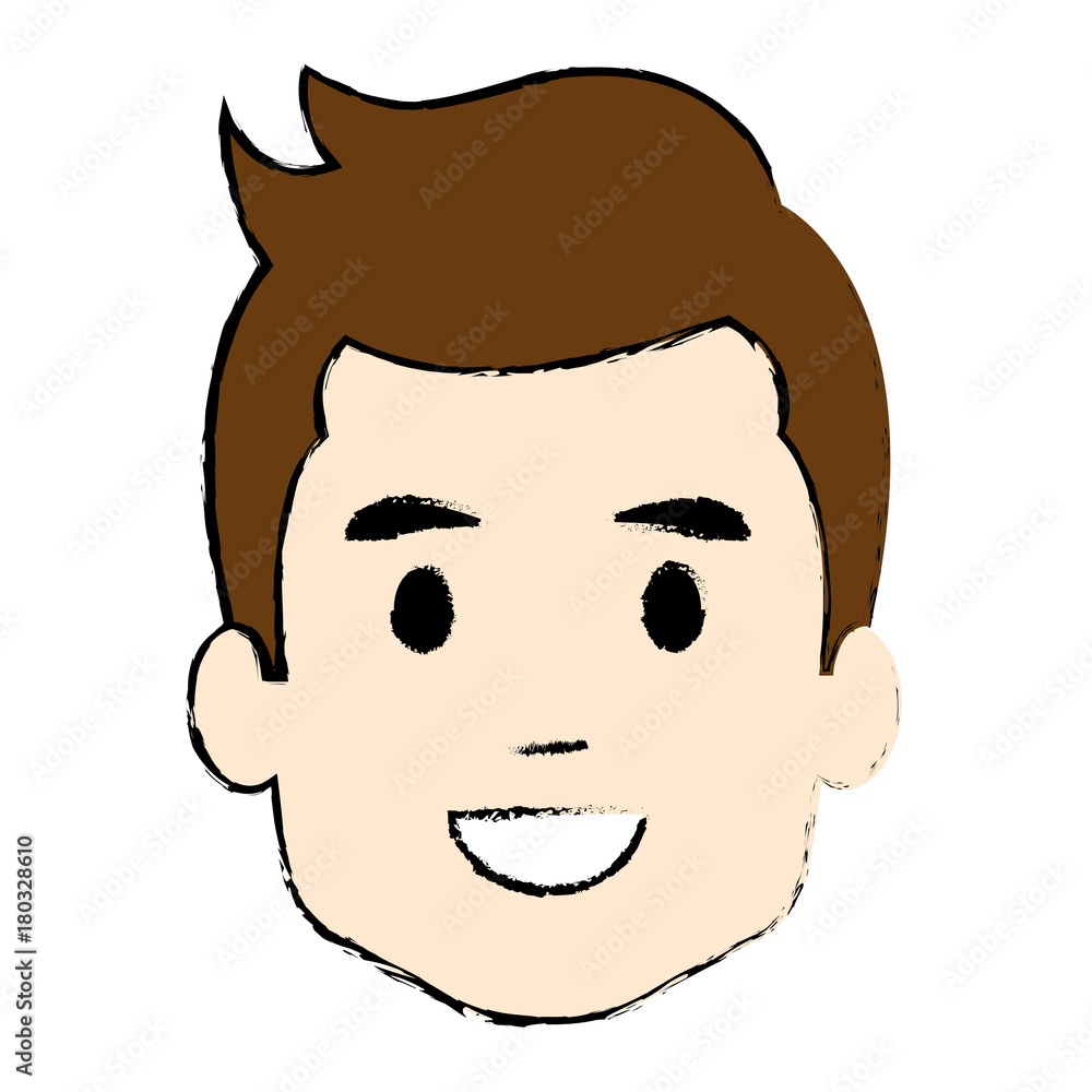 young man head avatar character vector illustration design young man head avatar character vector illustration design