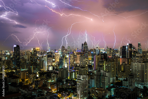 Photography Bangkok lightnings, Thailand